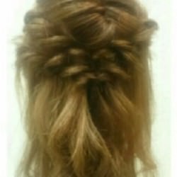 女子会はこれで決まり！大人カワイイ編み下ろしハーフ♪　ヘアアレンジ　ロングヘア