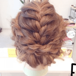 ナチュカワ♡大人×華やかなまとめ髪 ヘアアレンジ ミディアムヘア