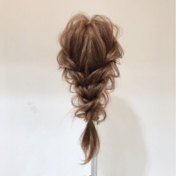 短い髪でも大丈夫♡ふんわり編み下ろしアレンジ ヘアアレンジ ミディアムヘア