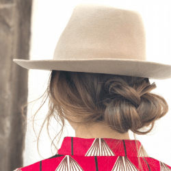 オシャレさん必見!こなれ感抜群のハット×お団子ヘア☆ ヘアアレンジ ロングヘア