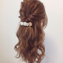 可愛すぎない！オトナ×オシャレの簡単ハーフアップアレンジ　ヘアアレンジ　ロングヘア