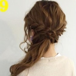 綺麗にうなじ魅せ★サイド寄せダウンアレンジ ヘアアレンジ ロングヘア