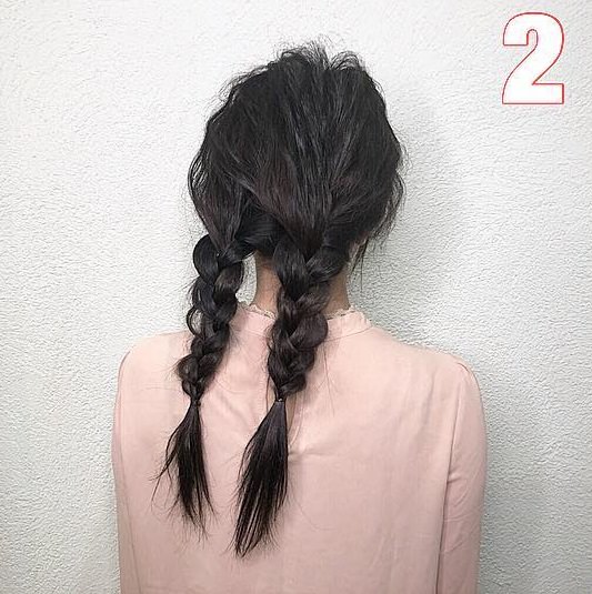 お花が似合う❤三つ編みねじねじアレンジ2