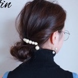 ハイネックに似合う♪キレイめ大人アレンジ　ヘアアレンジ　ミディアムヘア