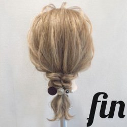 簡単4ステップ☆ゆるふわローポニー ヘアアレンジ ミディアムヘア