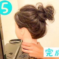 次の休日はこれ!タートルネックに合うラフおだんご☆ ヘアアレンジ ロングヘア