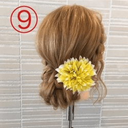 サイドの三つ編みがキュート♡浴衣スタイルにぴったりなまとめ髪 ヘアアレンジ ロングヘア