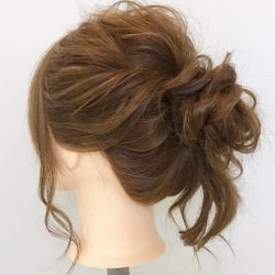 ゆるさが良い!ルーズなおだんごで色っぽスタイル☆ ヘアアレンジ ロングヘア