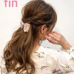 髪が多くても綺麗にまとまる♪ナチュラルハーフアップ　ヘアアレンジ　ロングヘア