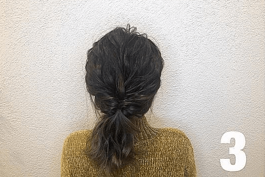 後れ毛が可愛い♡こなれ感のあるボリュームアップヘアー3