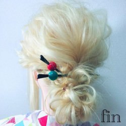 かんざしとも相性抜群♪ゆるっとまとめ髪　ヘアアレンジ　ミディアムヘア