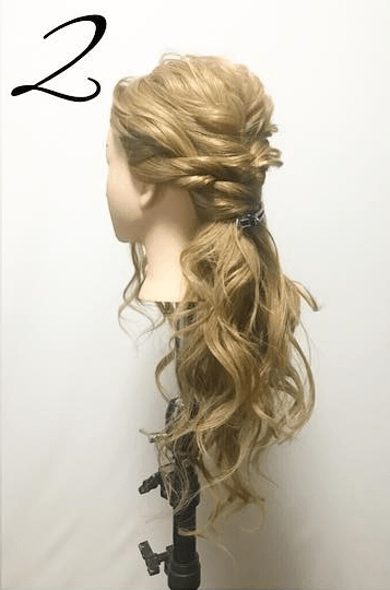 お呼ばれヘアにぴったり！豪華ポニーテール 2