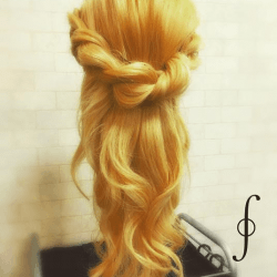 5分で叶う♡ガーリーロープ編みアレンジ ヘアアレンジ ミディアムヘア