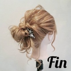ロープ編みだけ！ルーズなバックお団子★　ヘアアレンジ　ミディアムヘア