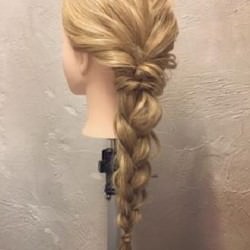 プロ見え!ほんのり傾かせる編みおろし☆ ヘアアレンジ ロングヘア