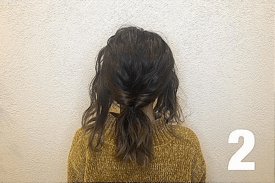 後れ毛が可愛い♡こなれ感のあるボリュームアップヘアー2