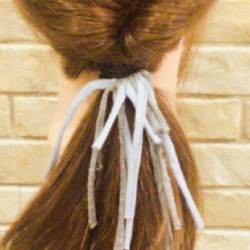 話題のズパゲッティアクセサリーを使ったヘアアレンジ☆　ヘアアレンジ　ロングヘア