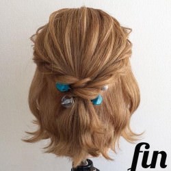 ボブを可愛く活かす☆ハーフアップアレンジ　ヘアアレンジ　ショートヘア