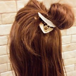 春に大活躍♪ハーフアップお団子アレンジ ヘアアレンジ ミディアムヘア