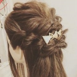 女子力UP間違いなし！ドーリーなハーフアップ♥　ヘアアレンジ　ロングヘア