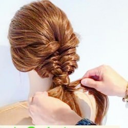 ほぐさないのが可愛い★清楚系2つ編みヘア　ヘアアレンジ　ロングヘア