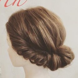 くるりんぱだけ!簡単ギブソンタックアレンジ ヘアアレンジ ロングヘア