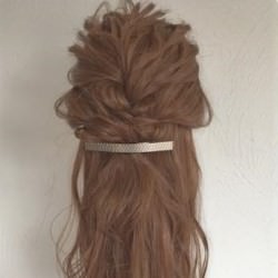 大人可愛い♪儚げハーフアップ　ヘアアレンジ　ロングヘア