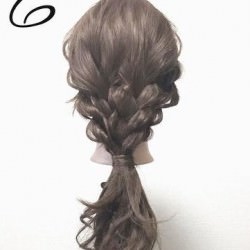 三つ編みとロープ編みだけ☆お出かけにぴったり!大人可愛い編み下ろしアレンジ ヘアアレンジ ロングヘア