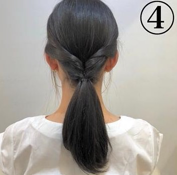 学校で使える くるりんぱローポニーテール ヘアレシピ 頭美人