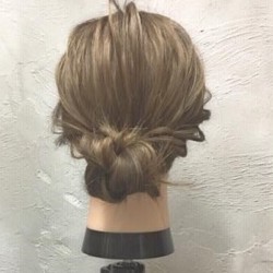 サイドがポイント☆上品シニヨンアレンジ ヘアアレンジ ロングヘア