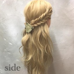 こなれ感×キュートさ◎フィッシュボーンで作るハーフアップアレンジ　ヘアアレンジ　ロングヘア