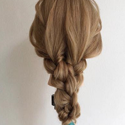 三つ編みだけで簡単こなれヘア ヘアアレンジ ロングヘア