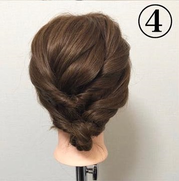 くるりんぱだけで作れちゃう♡ゆるっと決める簡単お呼ばれヘアアレンジ！4