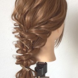 憧れの大人エレガントに♪編み下ろしアレンジ ヘアアレンジ ロングヘア