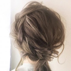 ほぼ巻かずに簡単ゆるふわ♡編み込みポニーテール　ヘアアレンジ　ロングヘア