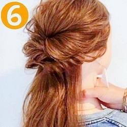 不器用さんでも出来ちゃう♪好感度が上がるハーフアップ風抱き合わせアレンジ　ヘアアレンジ　ロングヘア