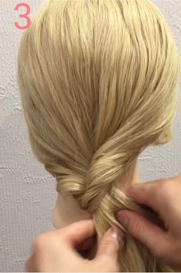超簡単!なのに超かわいい♡ローポニーテールの作り方 3
