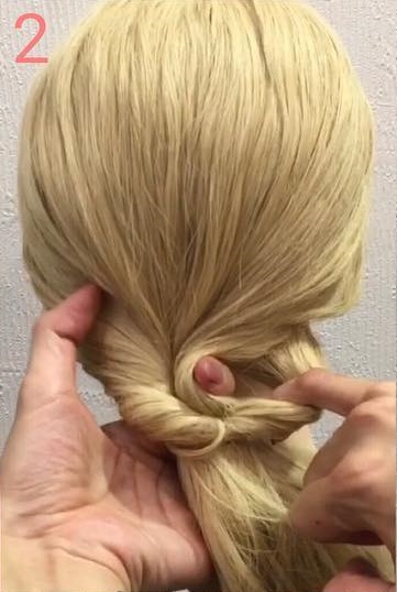 超簡単!なのに超かわいい♡ローポニーテールの作り方2