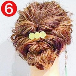 浴衣アレンジにもぴったり◎くるりんぱ×ねじりだけでできちゃう簡単まとめ髪アレンジ　ヘアアレンジ　ミディアムヘア