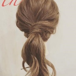 働く女子必見☆大人に魅せたい時のこなれローポニ　ヘアアレンジ　ロングヘア