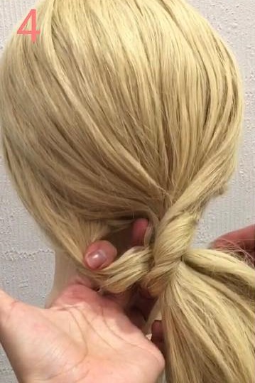 超簡単!なのに超かわいい♡ローポニーテールの作り方 4
