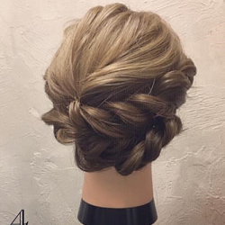 きちんと感はロープ編みで叶える☆お呼ばれに大活躍なまとめ髪アレンジ　ヘアアレンジ　ミディアムヘア