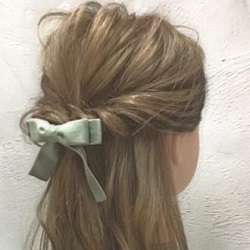 女の子らしさ満点♪お出かけにぴったりなくるりんぱハーフアップ♡　ヘアアレンジ　ロングヘア