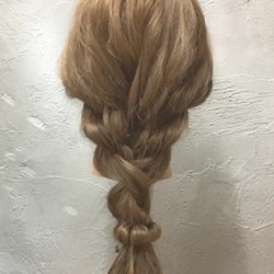 女性が憧れる女性に♡華やか編み下ろしアレンジ　ヘアアレンジ　ロングヘア