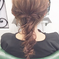 こなれ感満点◎どんなコーデにもぴったり似合う編みおろし☆ ヘアアレンジ ロングヘア