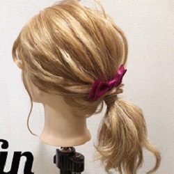 ”時短で可愛く”が1番嬉しい♪ローポニーテールアレンジ ヘアアレンジ ミディアムヘア