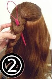 アレンジスティックを使ったワンランク上のお呼ばれヘアアレンジ2