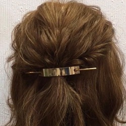 分け目を目立たせない！お悩みを解消しつつおしゃれも出来るハーフアップアレンジ　ヘアアレンジ　ショートヘア