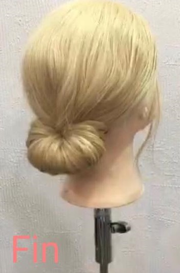 髪の毛の量が少ない という方におすすめ 上品さが魅力のギブソンタックアレンジ ヘアレシピ 頭美人