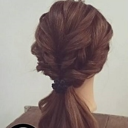 ゆったり大人可愛い♡外国人風ローポニーアレンジ♪　ヘアアレンジ　ロングヘア